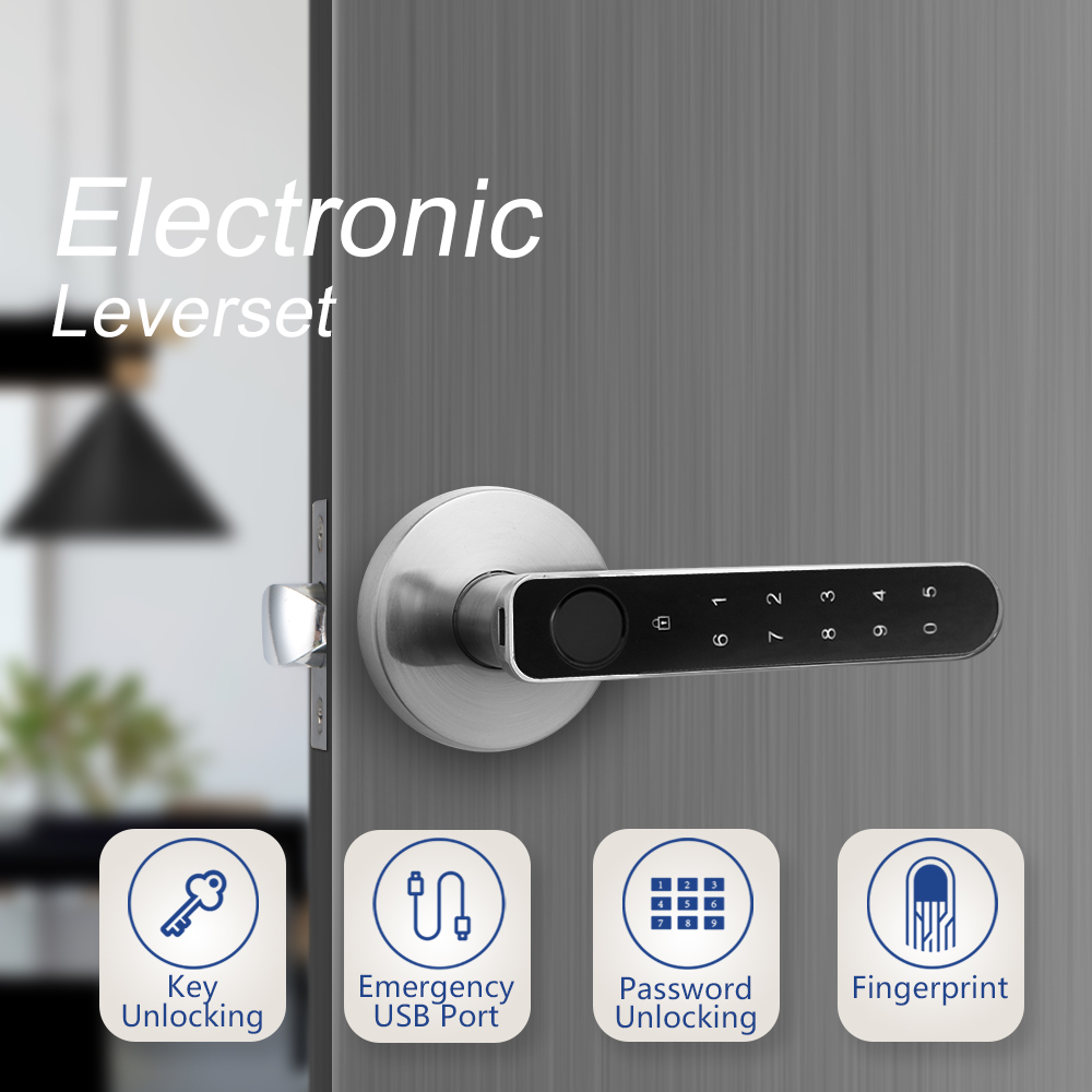 Intelligent Electronic Fingerprint Door Handle Smart Lock - DURA-LOCK